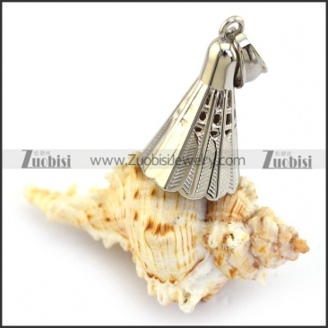 Stainless Steel Badminton Pendant p003372