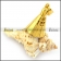 Stainless Steel Shuttlecock Pendant in 24K Plating p003373