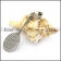 Silver Stainless Steel Badminton Racket Pendant p003390