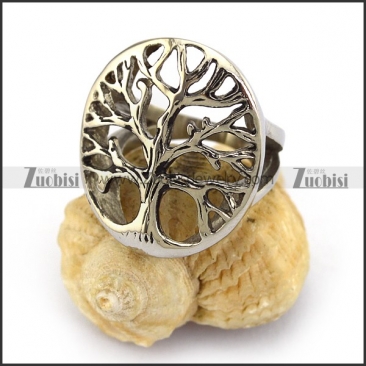 Hollow Tree of Life Casting Oak Ring r003679