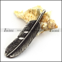 Vintage Chicken Feather Pendant p003647