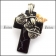 Motorcycle Charm on Resin Cross Pendant p003757