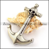 Skull Head Anchor Pendant p003762