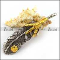 Casting Feather With Gold Plated Claw p003781