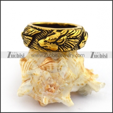 Vintage Gold Design Casting Wolf Ring r003701