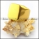 24K Gold Plating Casting Ring with Big Smooth Face r003702