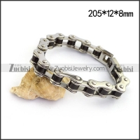 Bike Chain Bracelet with Black Tube b004517