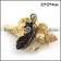 Small Feather Charm with Crystal p003658