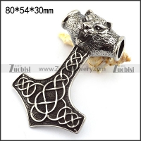 Tiger Hammer Pendant in 8cm Long p003749