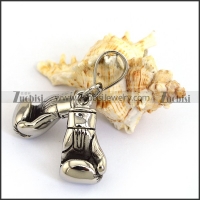 Pair of Boxing Gloves Pendant for Champion in Stainless Steel p003796