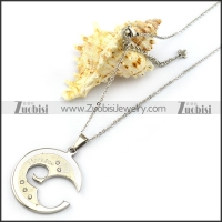 Stainless Steel Chain with Moon Charm n001345