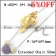 Steel Chain with 1 Big Purple and 2 Small Clear Rhinestones Balls n001365