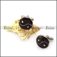 YinYang Stainless Steel Cuff-link c000148