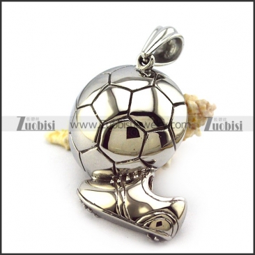 Stainless Steel Soccer Pendant for Football fans p004737