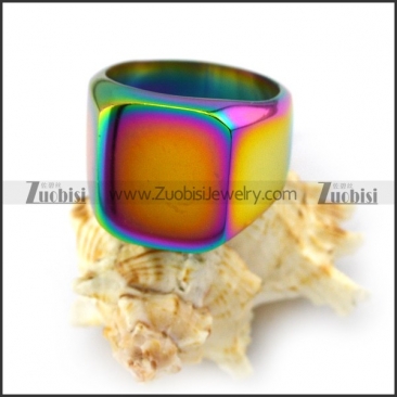 Shiny Colorful Physical Vapor Deposition Coated Ring r004042