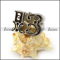 Lucky 13 Stainless Steel Ring r004202