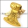 Big Golden Stainless Steel Axe Pendant p004812