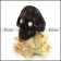2 Clear Rhinestones Eyes Skull Ring in Black Plating r004295