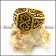 Thor Hammer Ring in Gold Plating Stainless Steel r004384