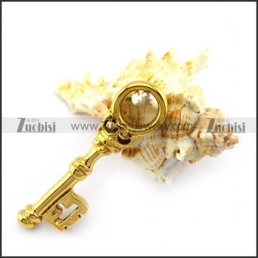 Golden Key Pendant crafted Casting p004896