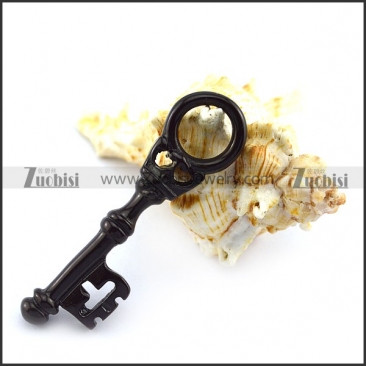 Black Casting Stainless Steel Key Pendant p004897