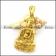 Golden Steel Buddha Pendant p004927