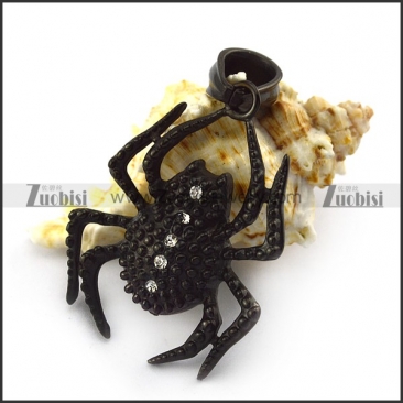 Black Spider Pendant for Wholesale p004935