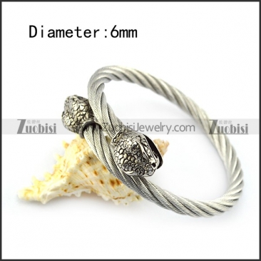 Snake Head Wire Bangle b005836