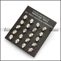 Silver Steel Future Solider Earring e001329