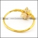 Golden Cudgel Bangle in Stainless Steel b006122