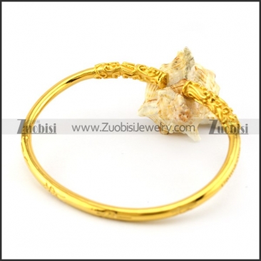 Golden Cudgel Bangle in Stainless Steel b006122