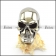 High Polishing Huge Skull Ring with Solid Back r004916