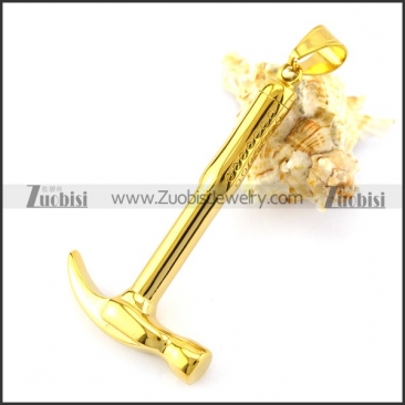 Gold-plated Hammer Pendant p006117