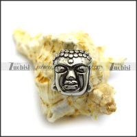 Steel Buddha Head Bead a000520