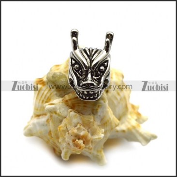 Steel Dragon Head Bead a000529