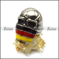 Skull Ring with Germany Flag Tone r005138