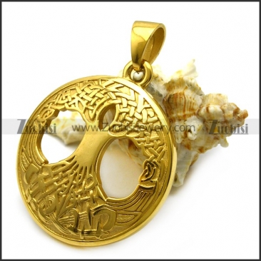 Golden Tree of Life Pendant p006640