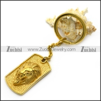 Golden Lion Tag Key Chain k000027