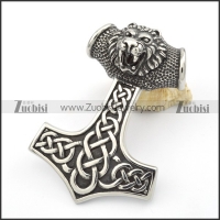 Big Stainless Steel Hammer of Leo Pendants -p000345