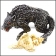 Solid Stainless Steel Wolf Accessory Decoration a000933