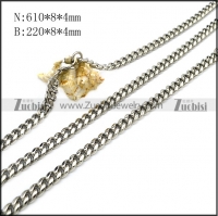 Stainless Steel Cuban Chain Sets s002937