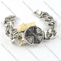 Stainless Steel Cross Bracelet - b000254