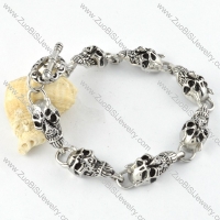 Stainless Steel Skull Bracelet - b000347