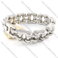 Real Stainless Steel Biker Bracelet - b000358