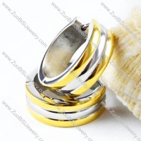 2 Tones Plating Stainless Steel Earring - e000027