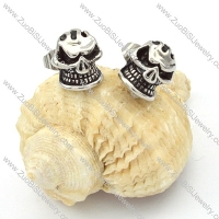 Stainless Steel Skull Earring - e000064