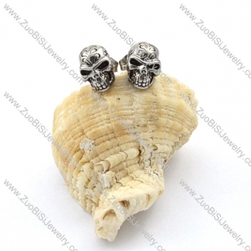 Stainless Steel Skull Earrings - e000075