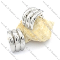 Silver Stainless Steel Banana Earring -e000085