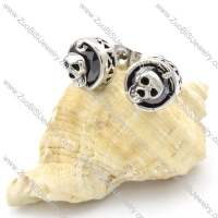 Stainless Steel Skull Earrings -e000108