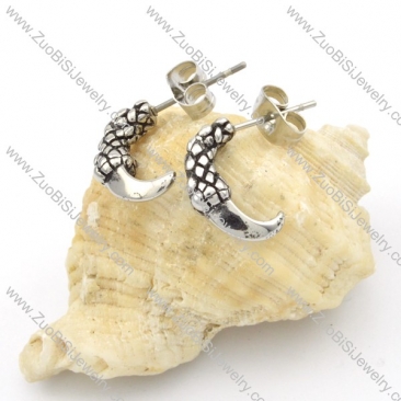 Stainless Steel Dragon's Claw Earrings -e000135